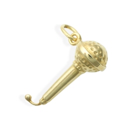 Mikrophon Anhänger Gold 585