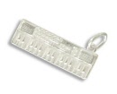 Keyboard Anhänger Sterling Silber