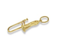 Gold Anhänger Posaune 14K