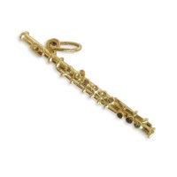 Querflöte Anhänger Gold 585