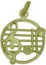 Musiknoten Anhänger echt Gold 14K