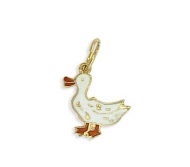 Goldanhänger Ente
