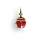 Käfer Marienkäfer 14K Gold 585