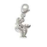 Silber Charms Elch Anhänger