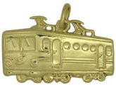 E-Lok Elektrolokomotive Anhänger Gold