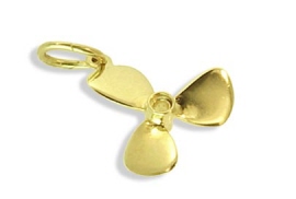 Schiffschraube Anhänger Gold 14K