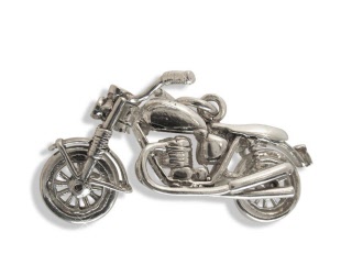 Bike Motorrad Anhänger Silber