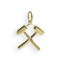 Bergmanns Zeichen 14 Karat Gold