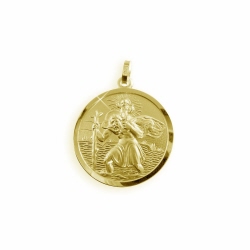 Christophorus Gold Anhänger