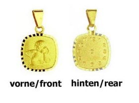 goldener Taufschmuck