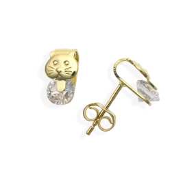 goldene Katzenohrstecker