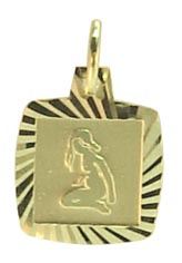 Neuer 14k Gold Jungfrau Mara Charm Anhänger