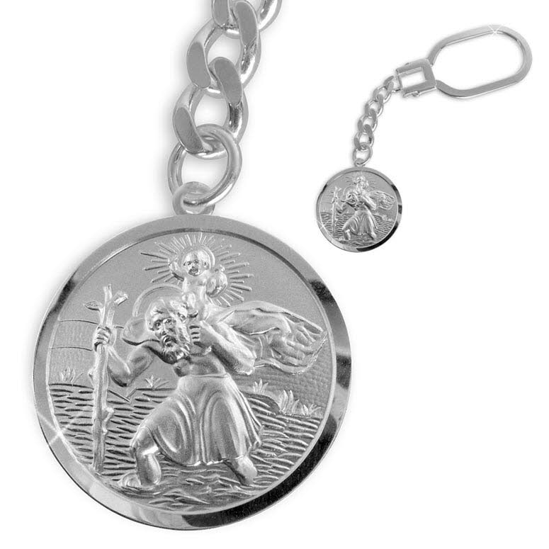 Anhänger St. Christophorus echt Sterling-Silber 925